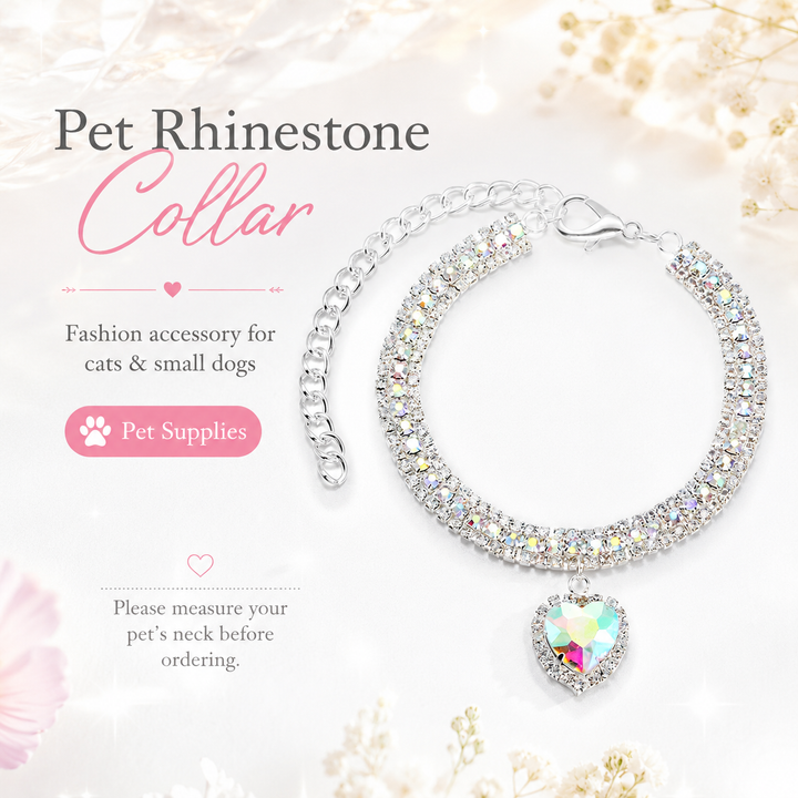 Sparkling Rhinestone Pet Necklace