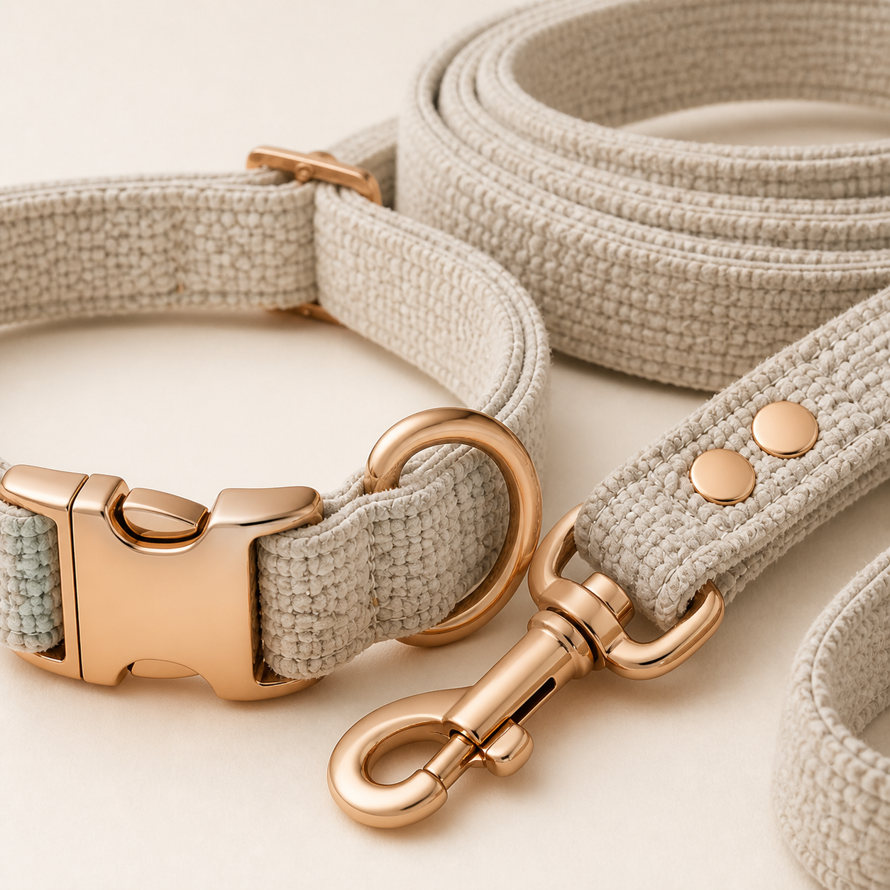 Nordic Dune Woven Collar & Leash Set