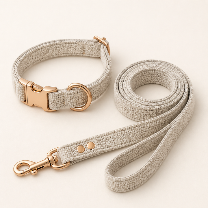 Nordic Dune Woven Collar & Leash Set