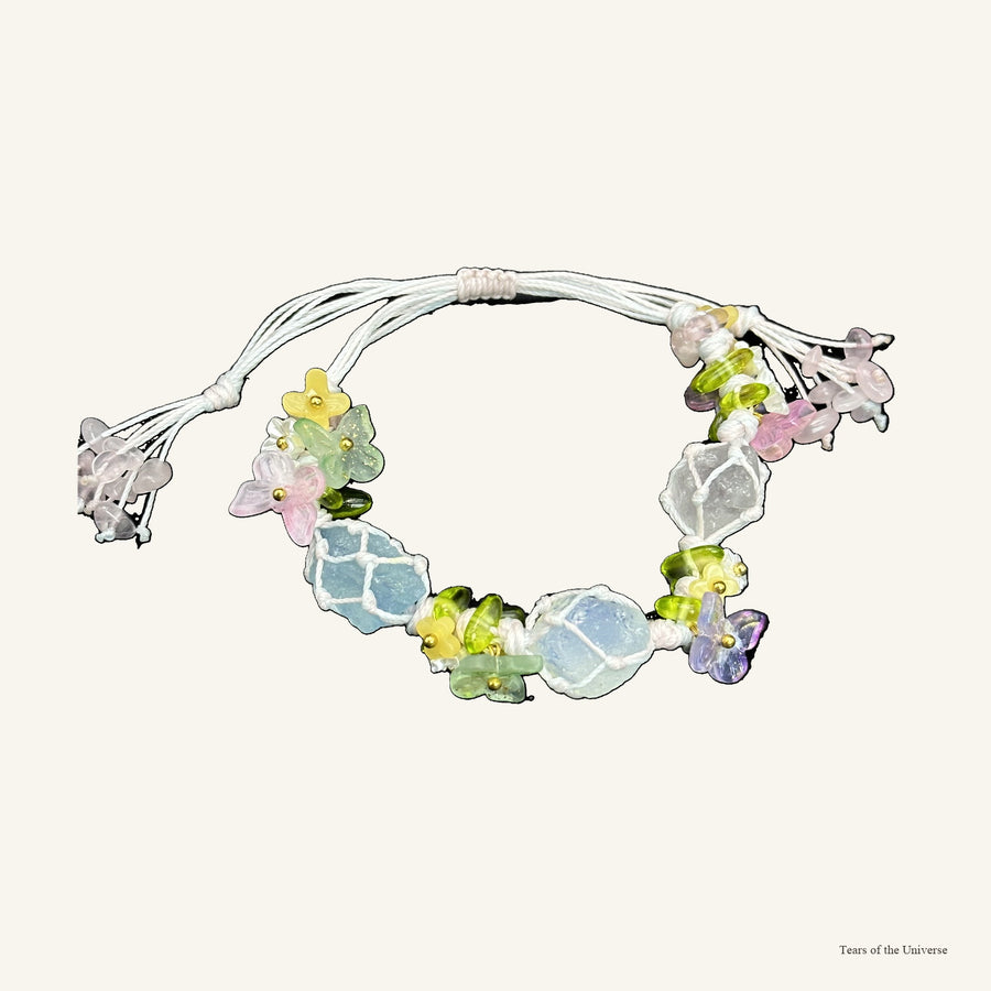 Forest Guardian crystal collar charm and matching bracelet color story