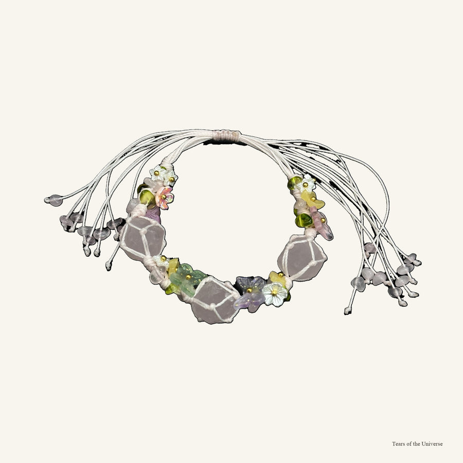 Sunpaws crystal collar charm and matching bracelet color story