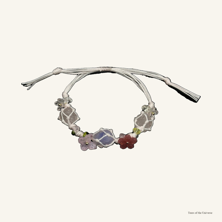 Sunpaws crystal collar charm and matching bracelet color story