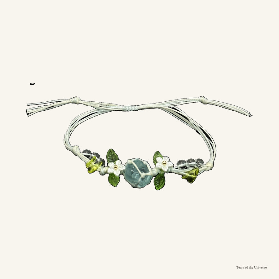 Forest Guardian crystal collar charm and matching bracelet color story