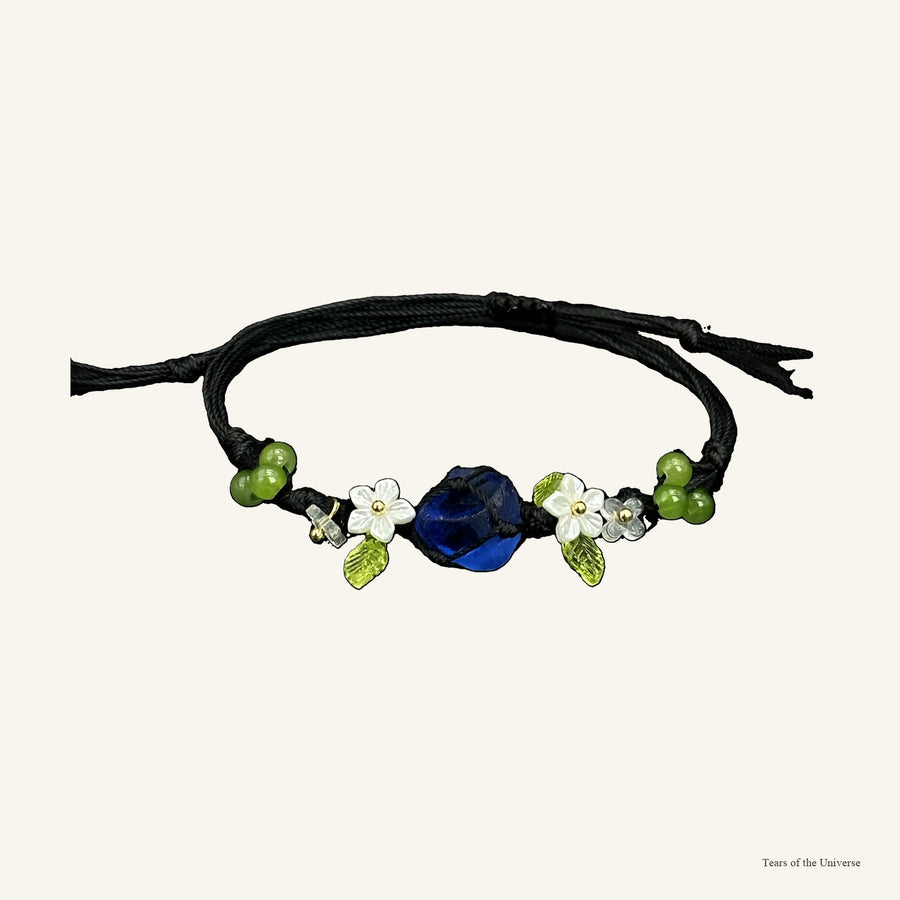 Forest Guardian crystal collar charm and matching bracelet color story
